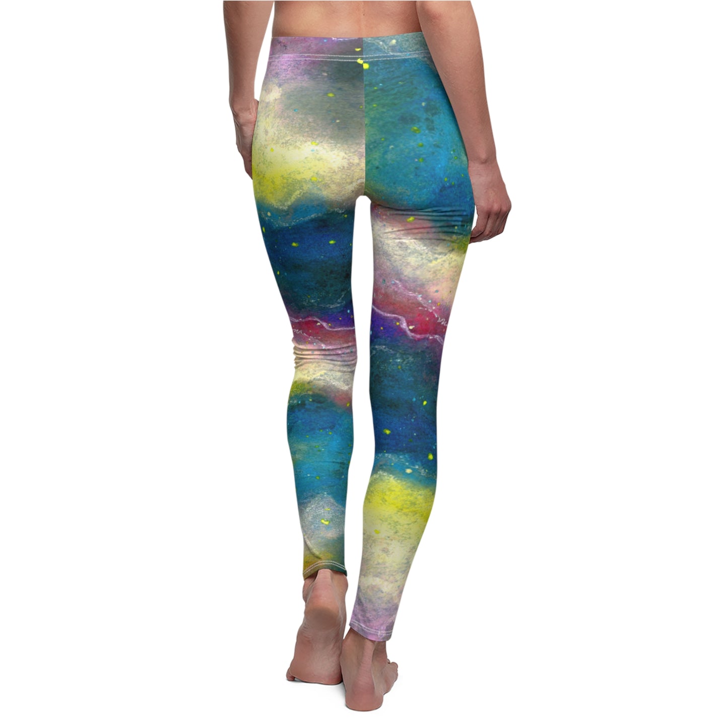 Sunrise Galaxy Women's Cut & Sew Casual Leggings (AOP)