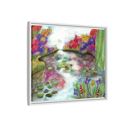 Floral Summer Pond Framed Wall Art