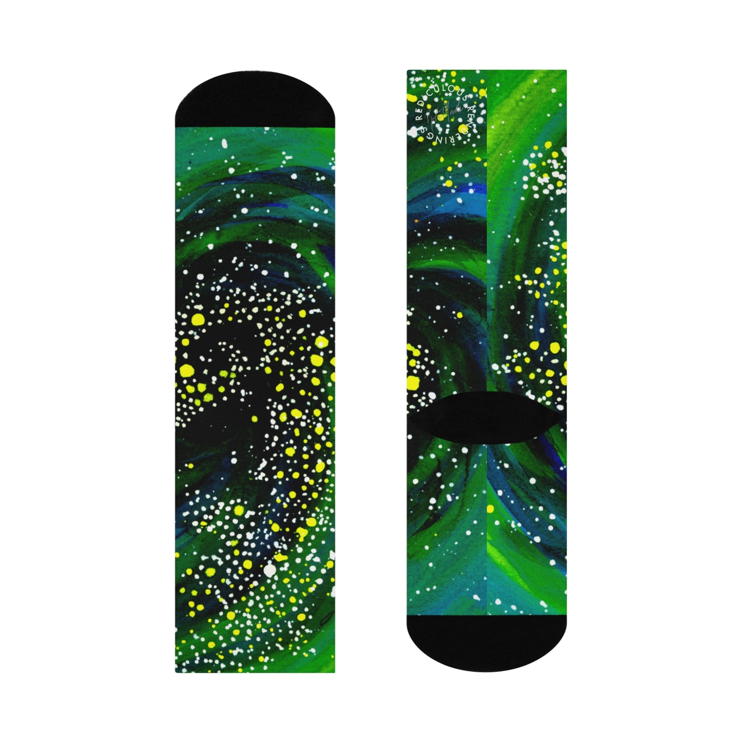 Spiral Galaxy Cushioned Crew Socks