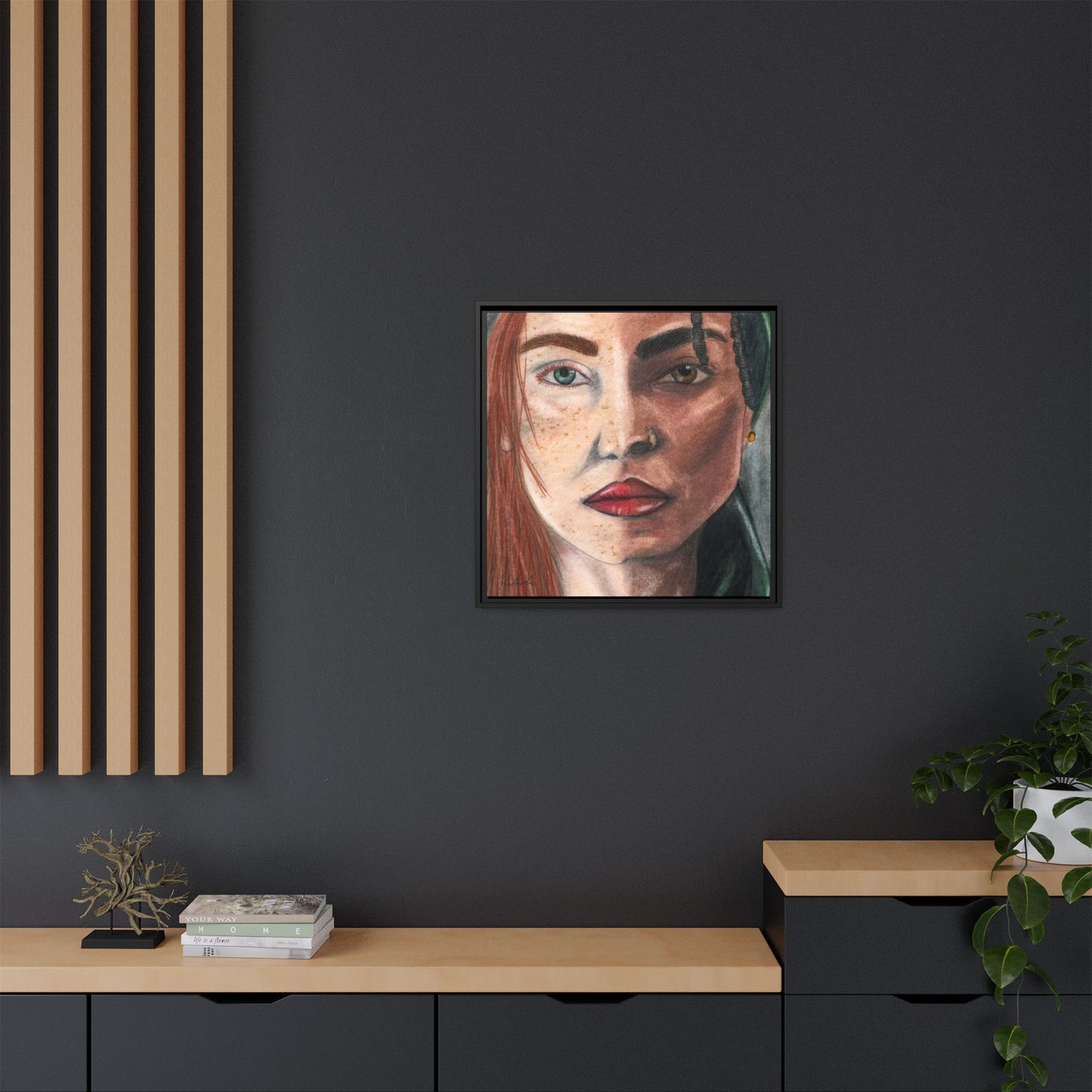 Beyond Race Woman Framed Wall Art