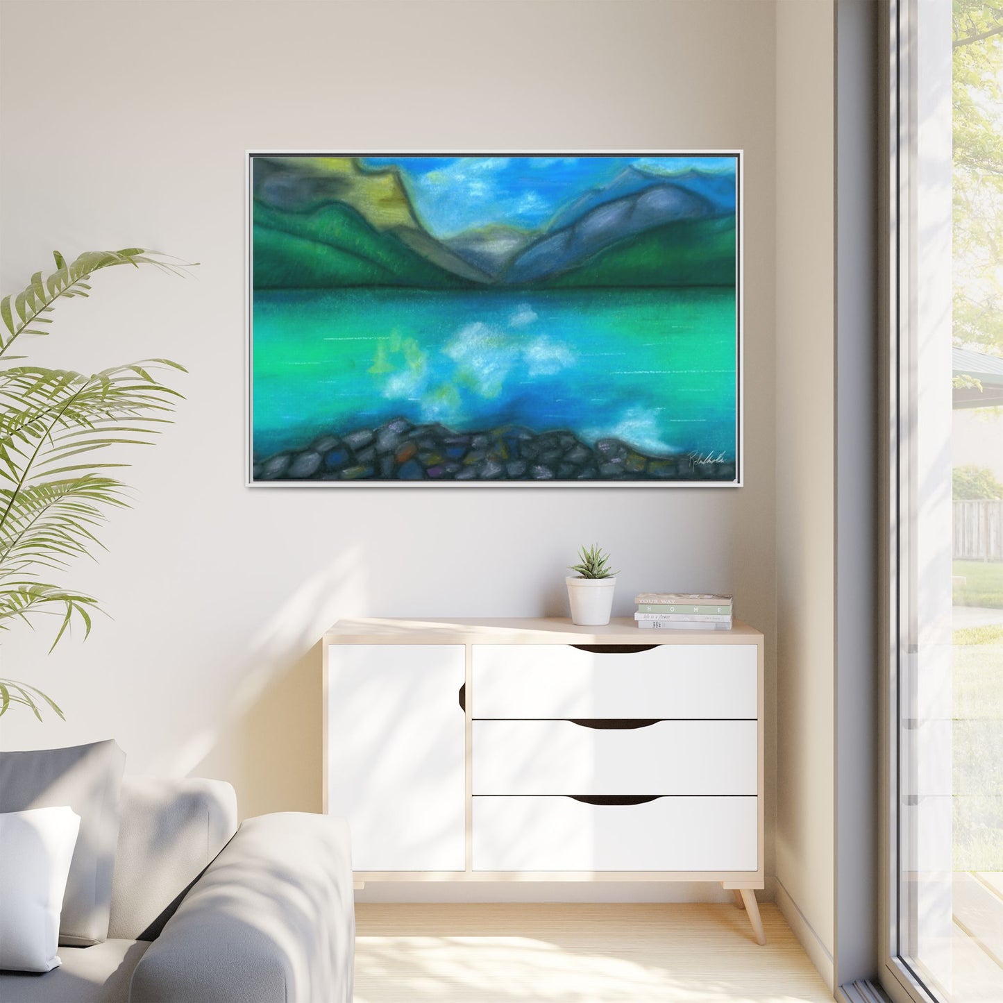 Mountain Lake Framed Wall Art