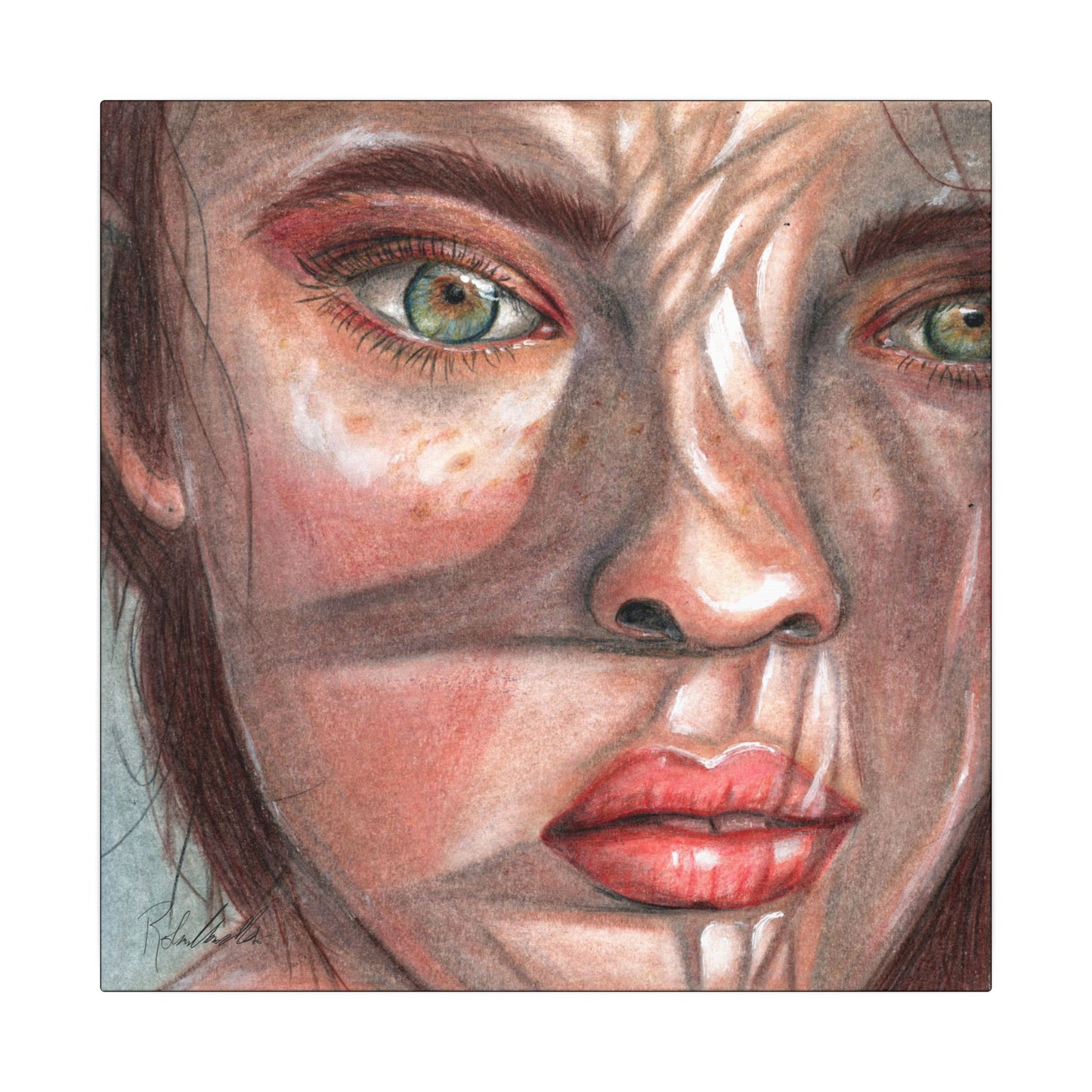 Woman In the Shadows Canvas Gallery Wrap