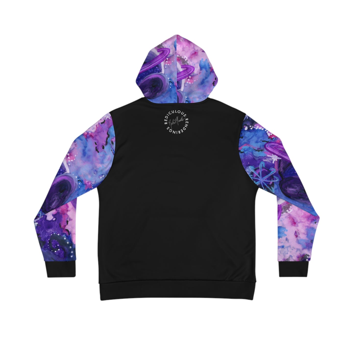 Purple Galaxy Galaxy Unisex Fashion Hoodie (AOP)