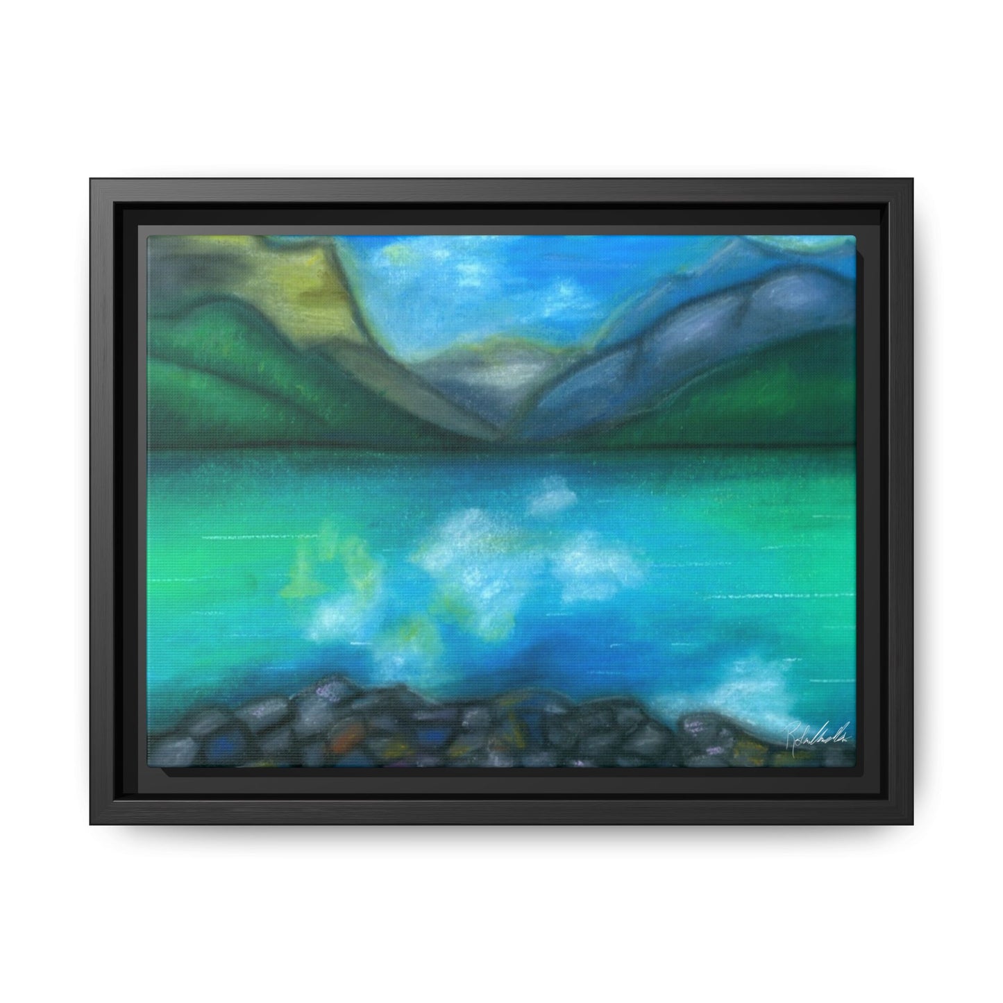 Mountain Lake Framed Wall Art