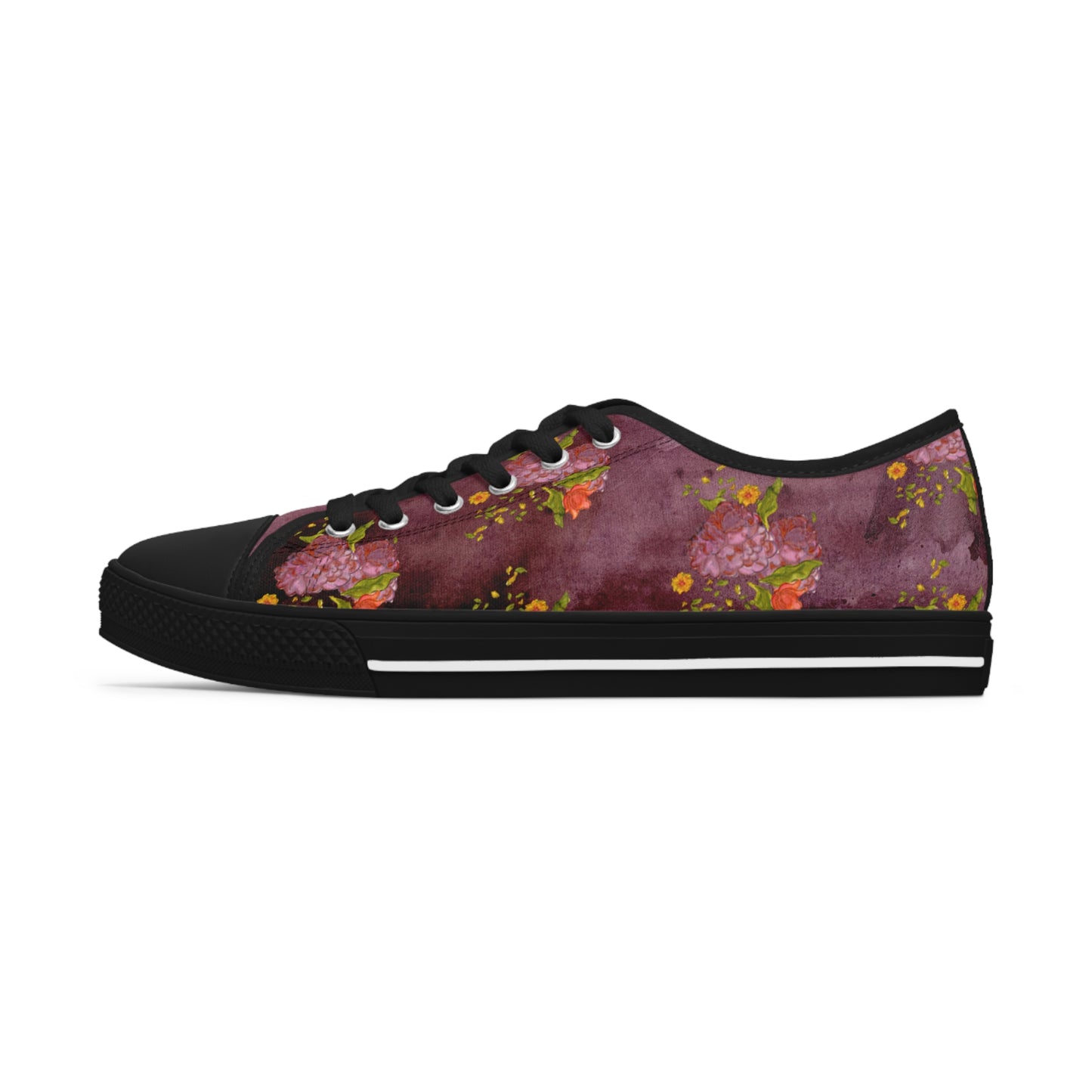 Vintage Flowers Unisex Classic Low Top Sneakers