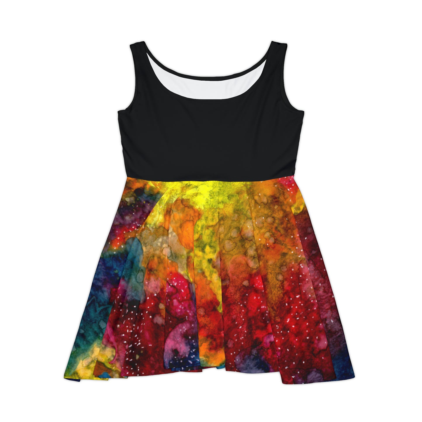 Sunset Clouds Galaxy Women's Skater Dress (AOP)