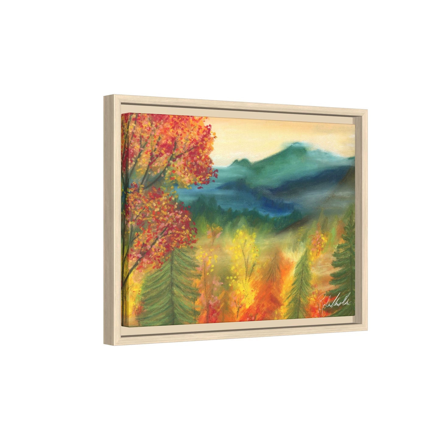 Fall Mountains Framed Wall Art