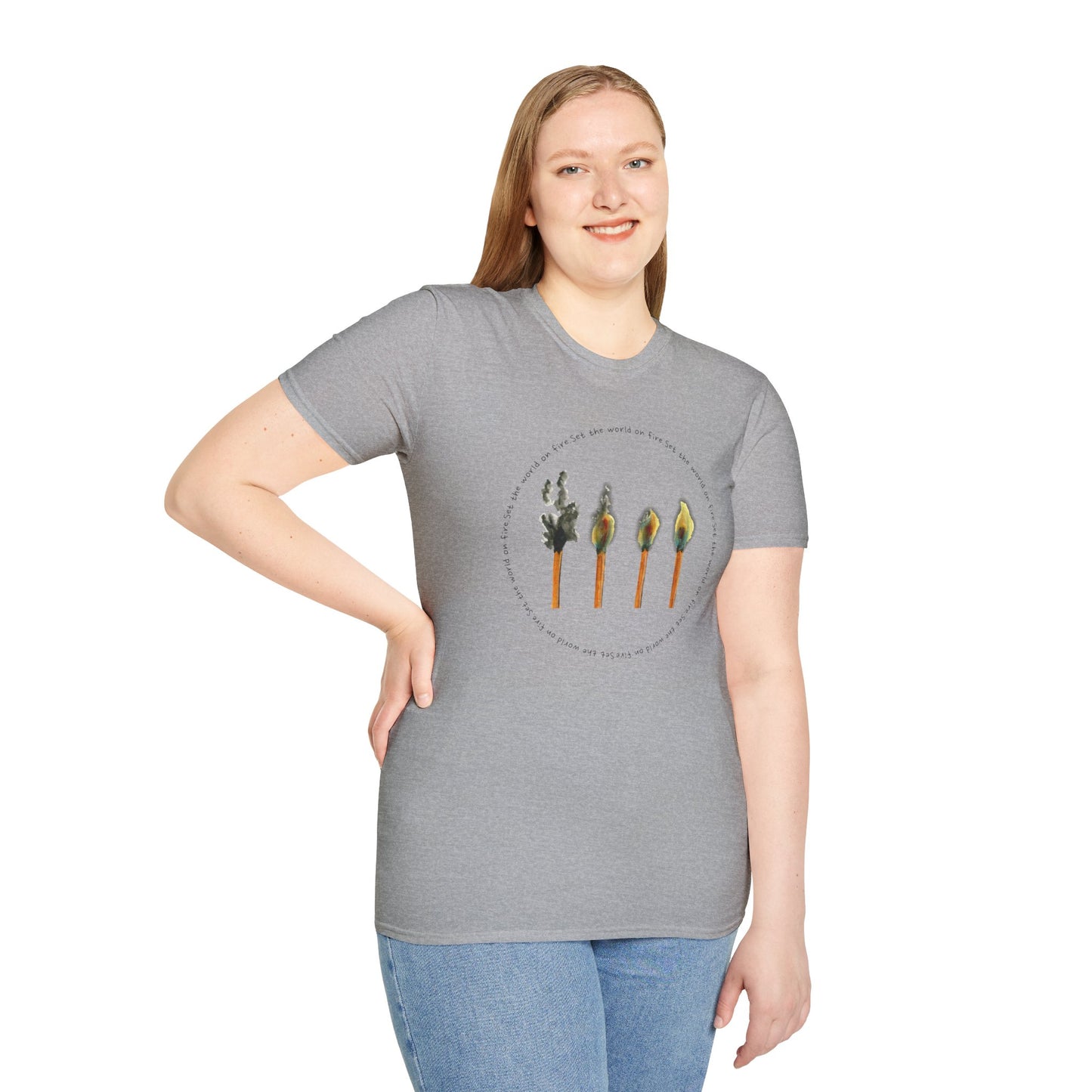 Light the World on Fire Unisex Softstyle T-Shirt