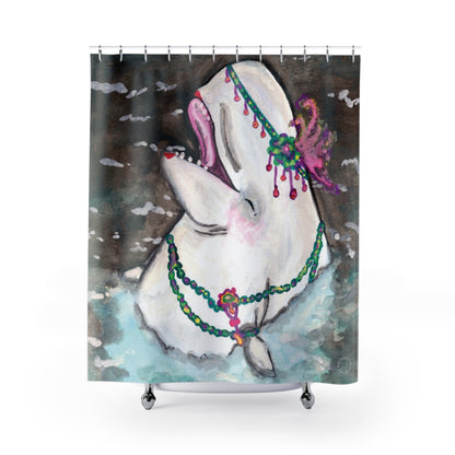 Beluga Whale Shower Curtain