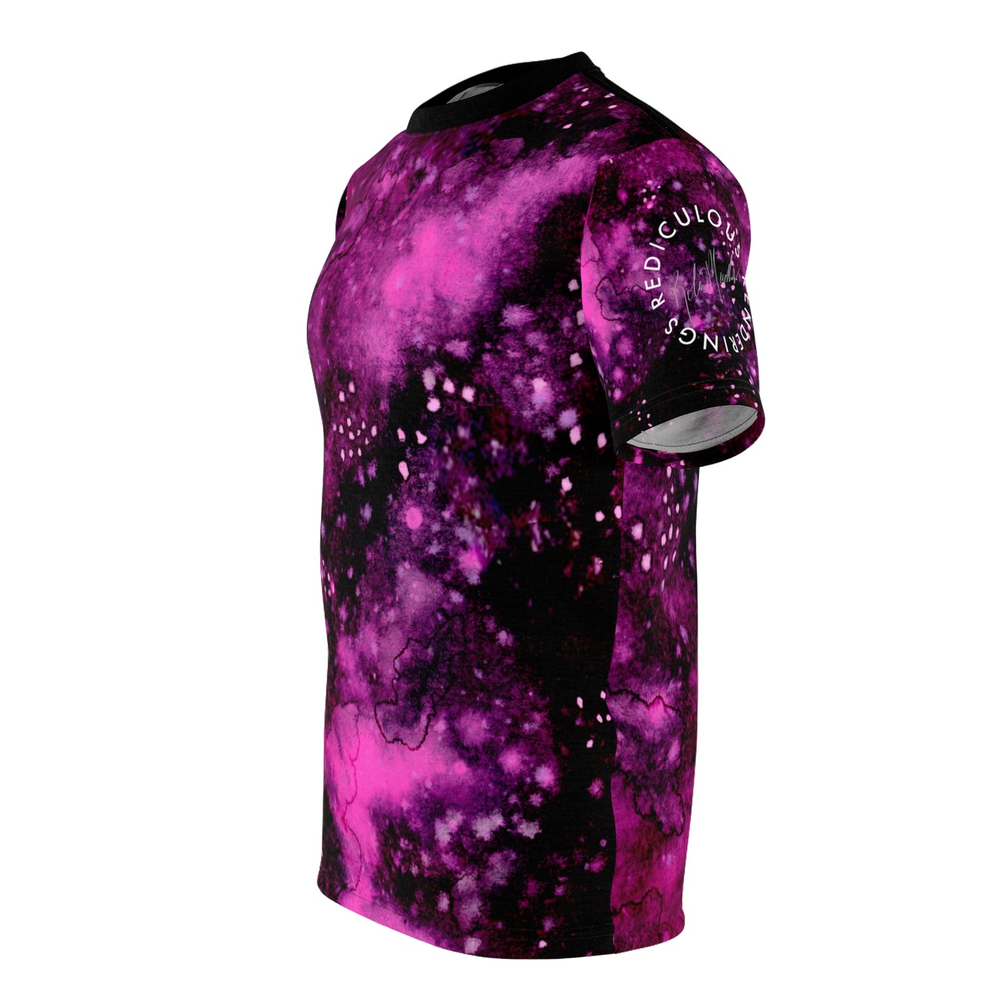 Rose Colored Galaxy Unisex T-Shirt (AOP)