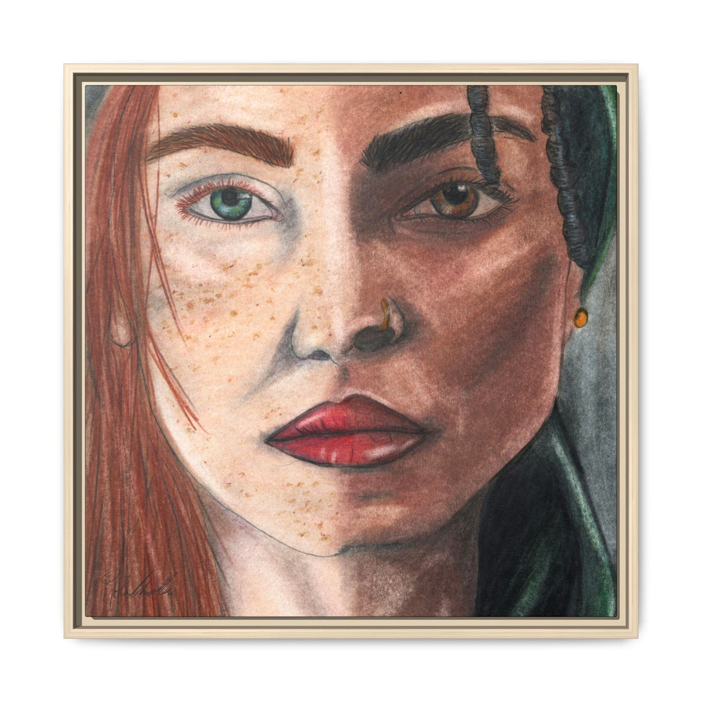 Beyond Race Woman Framed Wall Art
