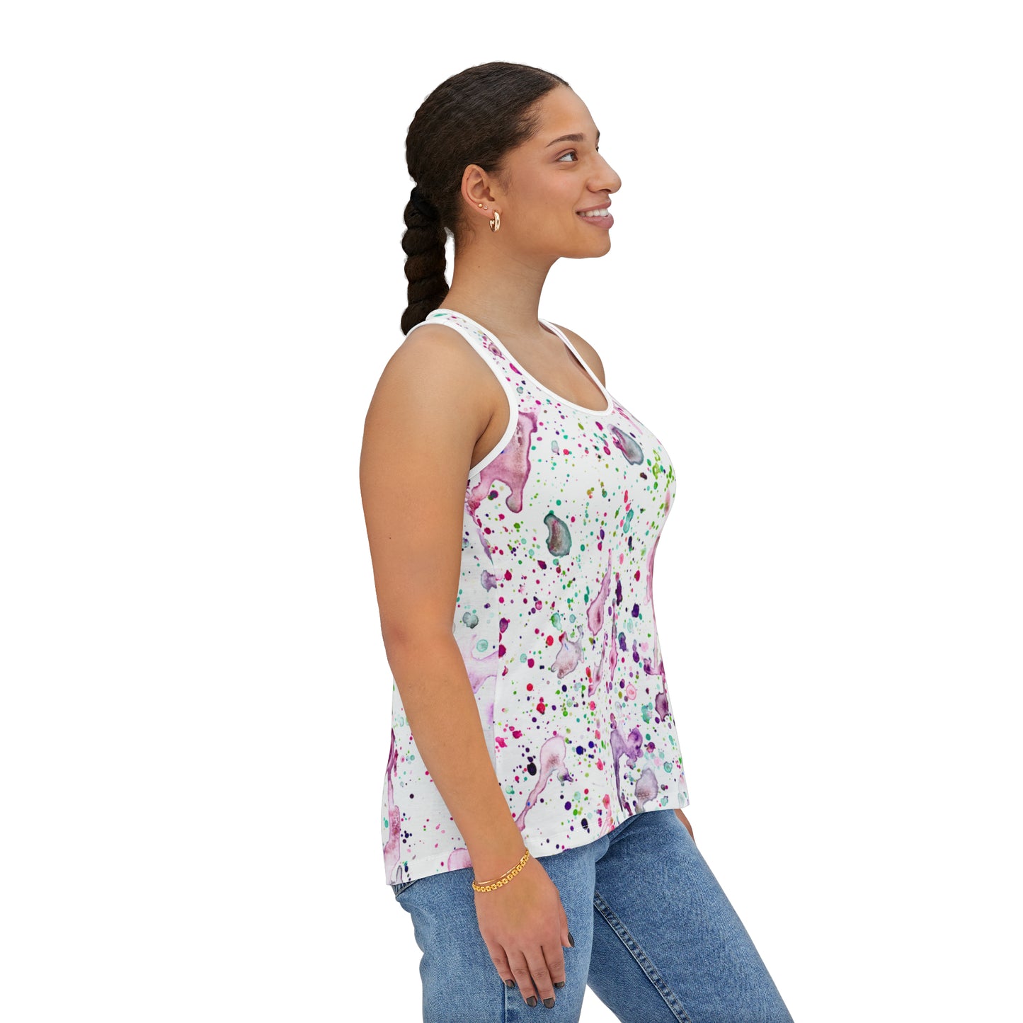 Bright Splashes Women's Tank Top (AOP)