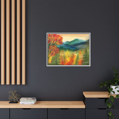 Fall Mountains Framed Wall Art