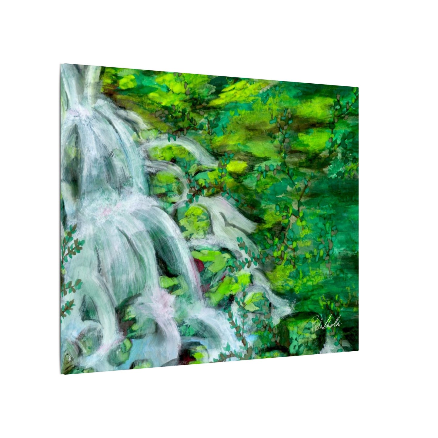 Mossy Waterfall Canvas Gallery Wrap