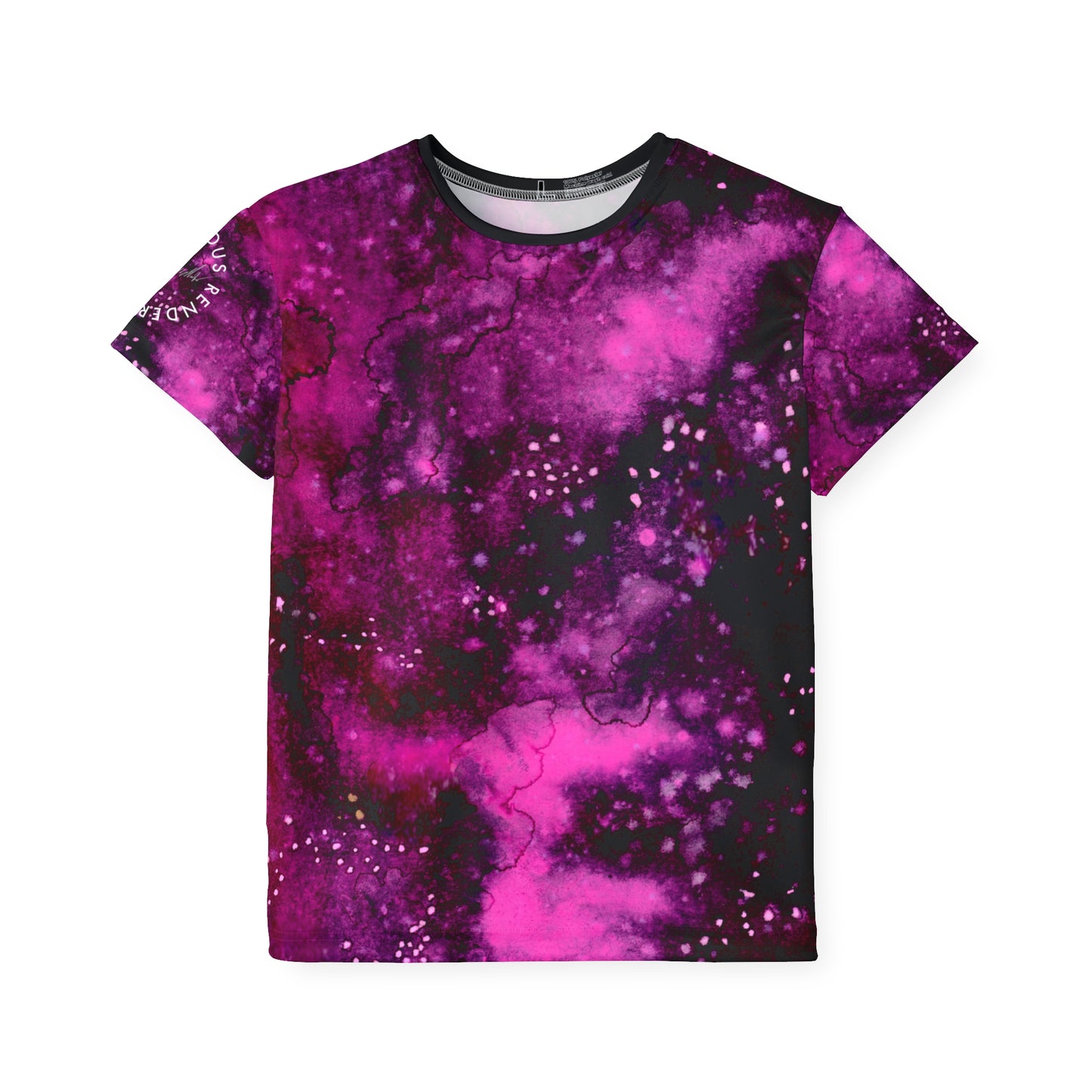 Rose Colored Galaxy Kids Sports Jersey (AOP)