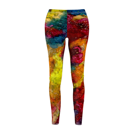 Sunset Clouds Galaxy Women's Cut & Sew Casual Leggings (AOP)