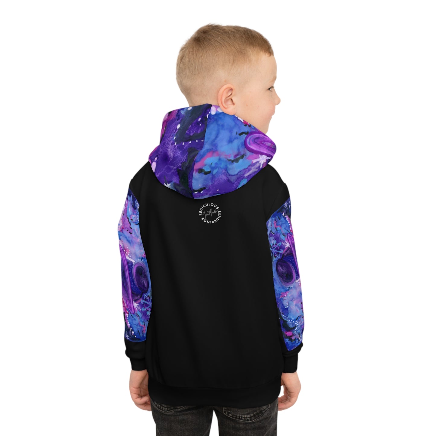 Purple Galaxy Children's Hoodie (AOP)