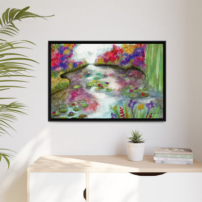 Floral Summer Pond Framed Wall Art