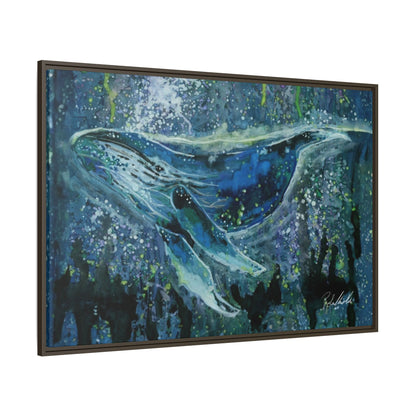 Watercolor Whale Framed Wall Art