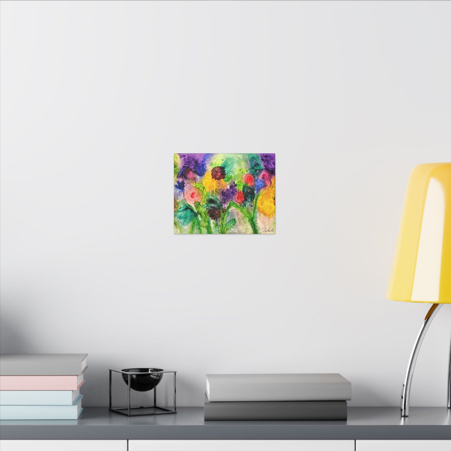 Abstract Flowers Canvas Gallery Wrap