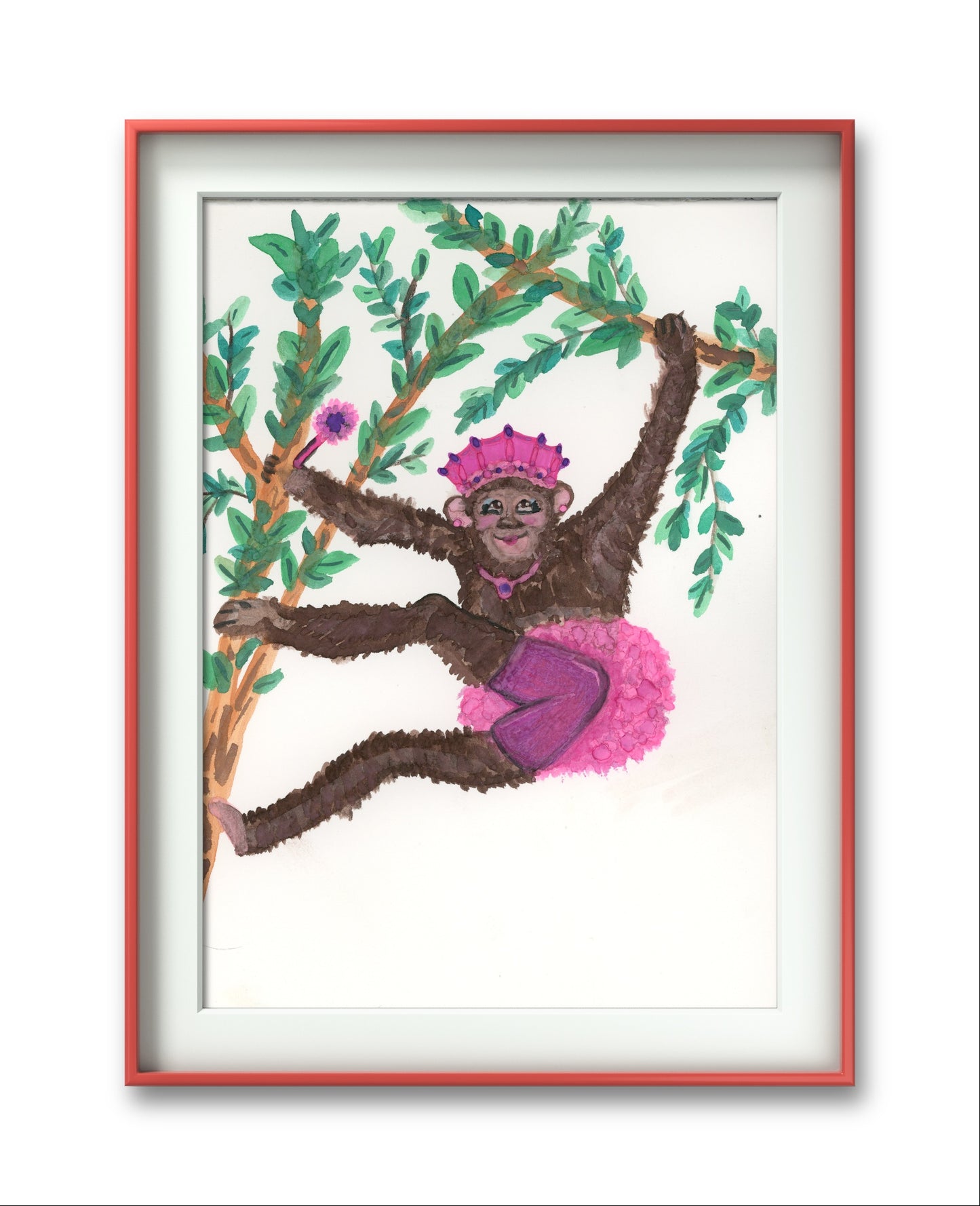 Princess Monkey in a Tree 8x10 Museum Grade Fine Art Print