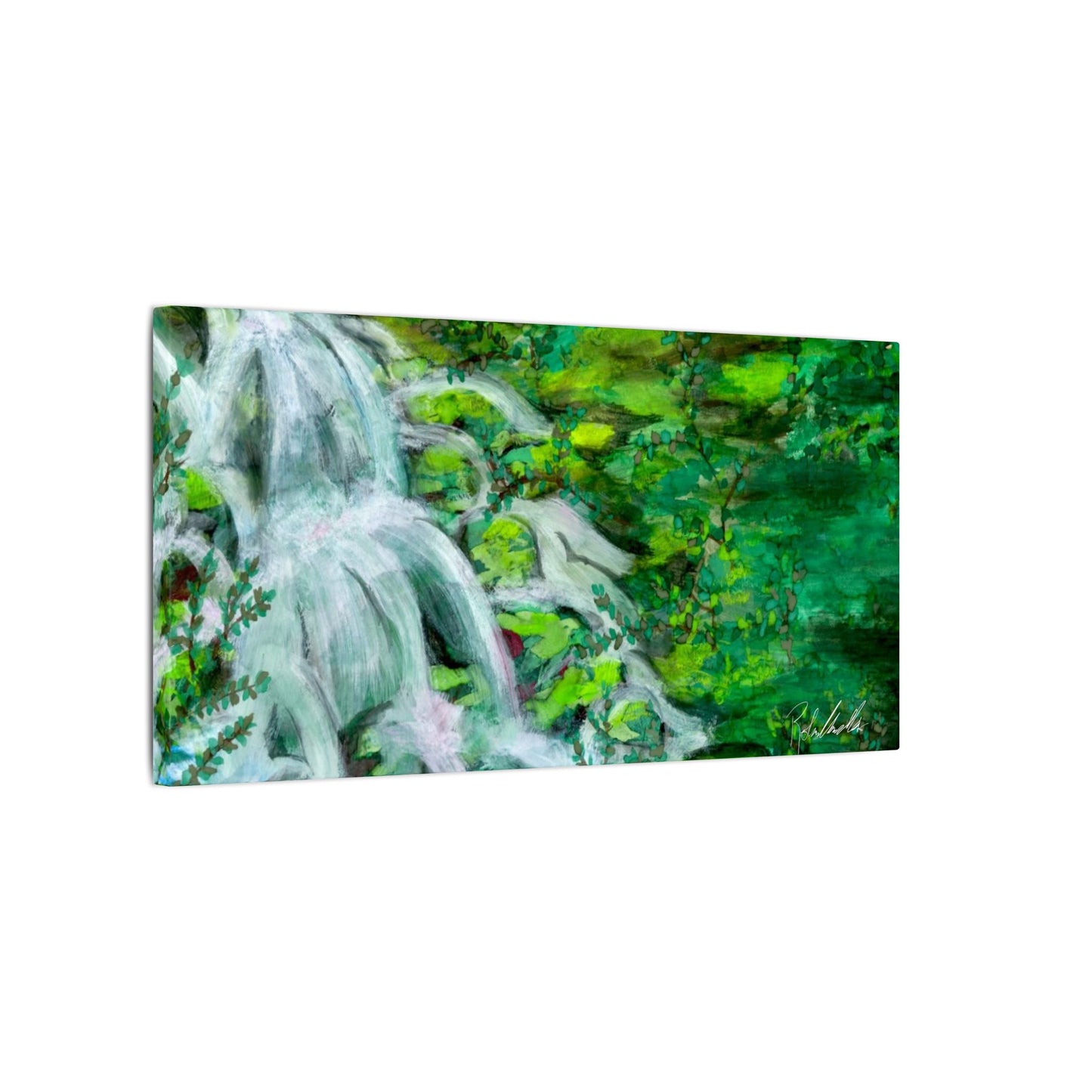 Mossy Waterfall Canvas Gallery Wrap