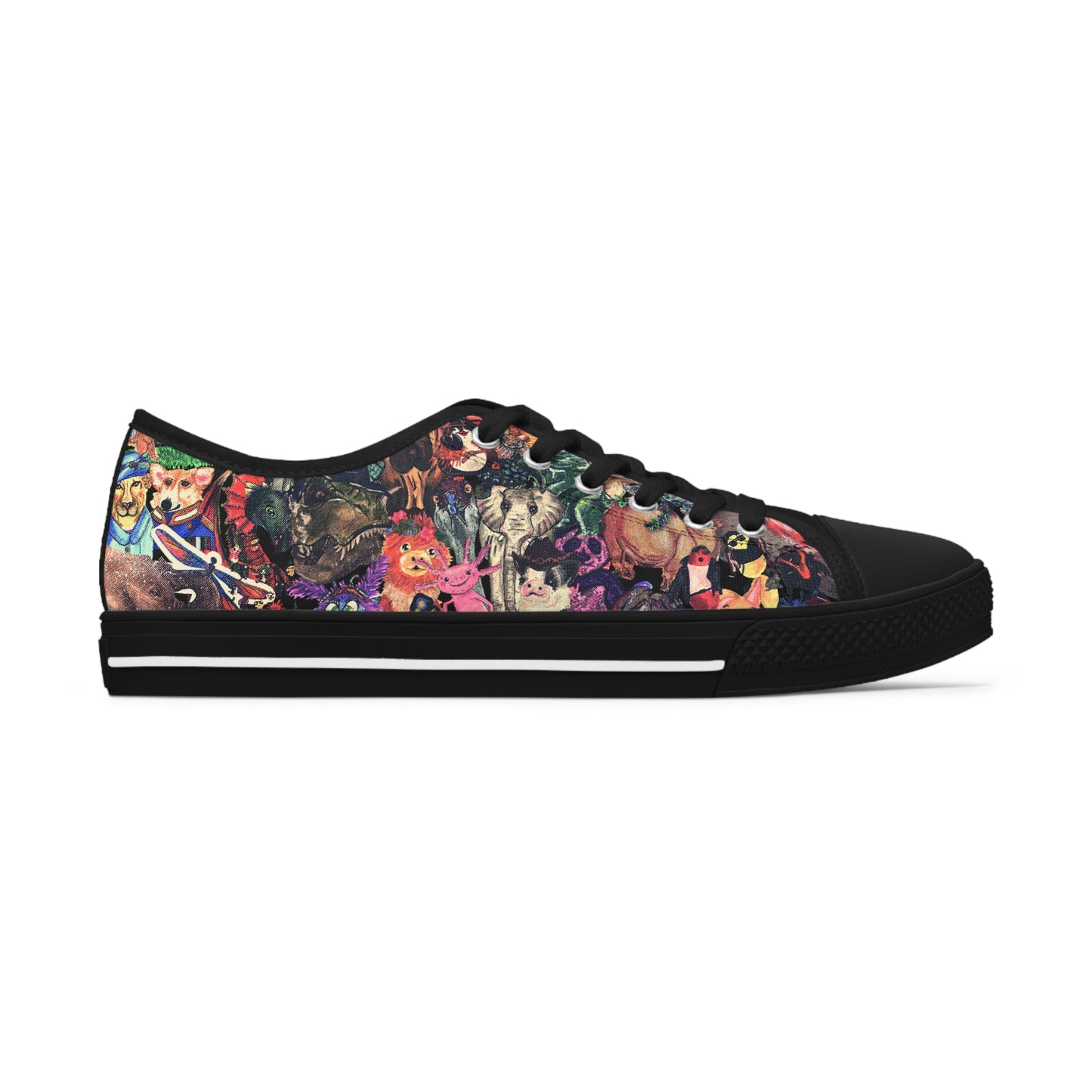 Vintage Animal Mashup Unisex Low Top Classic Sneakers