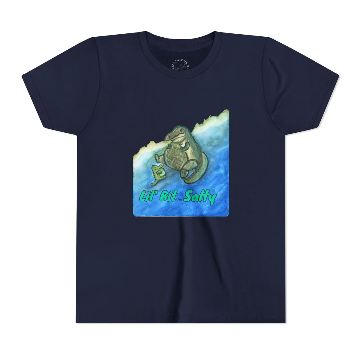 Youth Tee — "Lil' Bit Salty" Gator Graphic Shirt