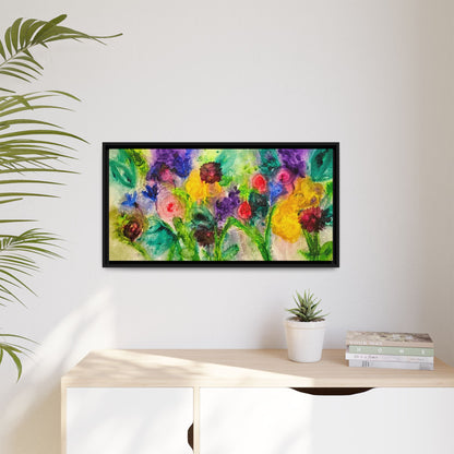 Abstract Flowers Framed Wall Art