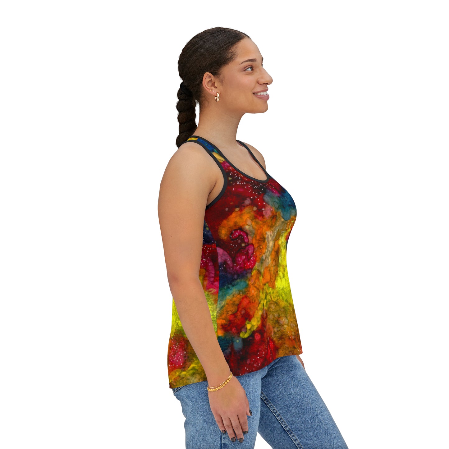 Sunset Clouds Galaxy Women's Tank Top (AOP)