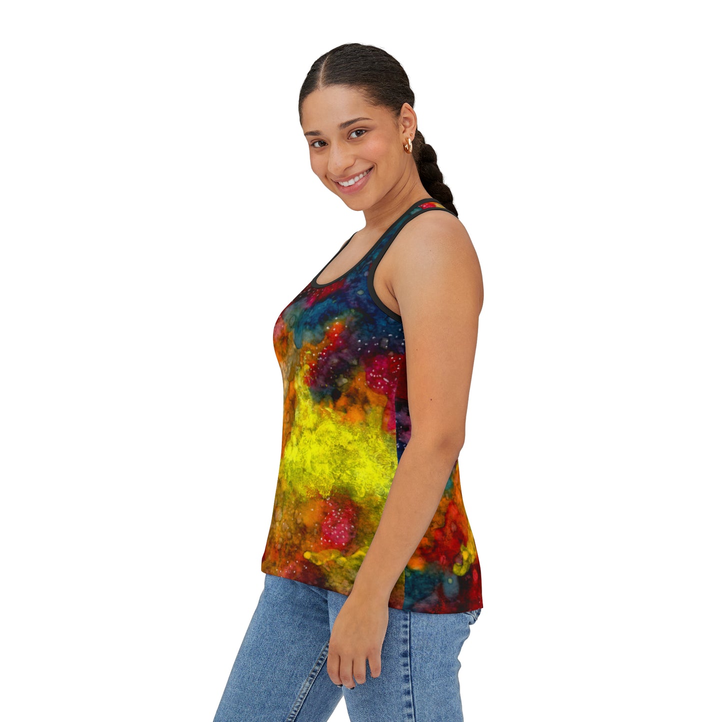 Sunset Clouds Galaxy Women's Tank Top (AOP)