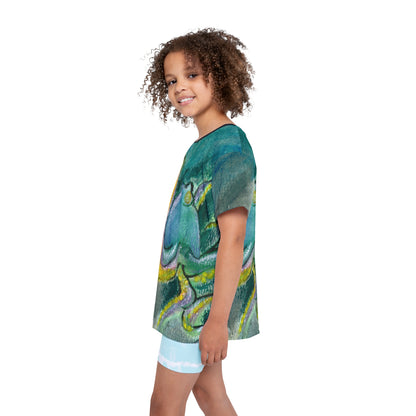 Kids Octopus Sports Jersey — Colorful Ocean Art Athletic Tee