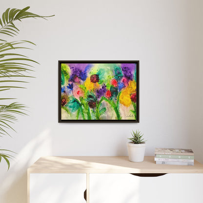 Abstract Flowers Framed Wall Art