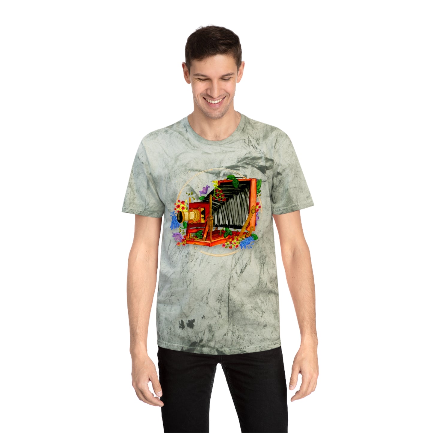 Vintage Camera Unisex Color Blast T-Shirt