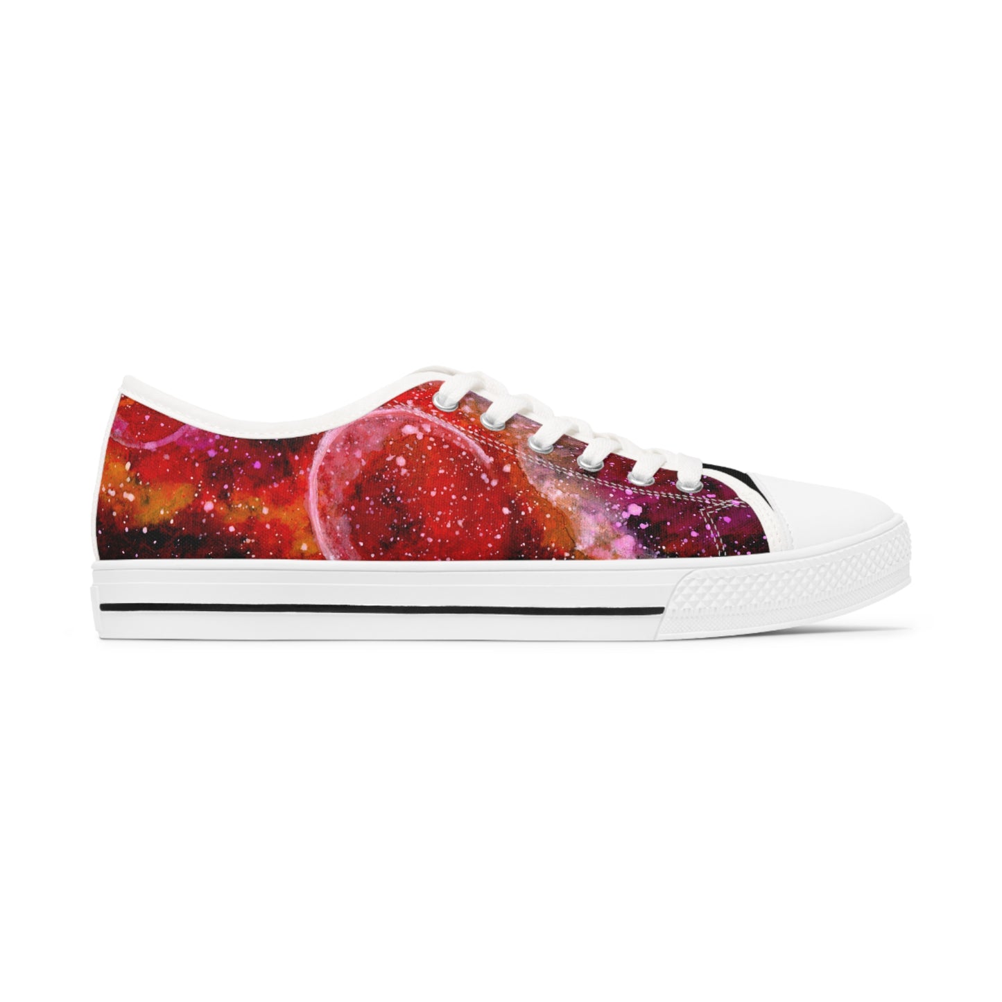 Orange Moons Galaxy Unisex Classic Low Top Sneakers