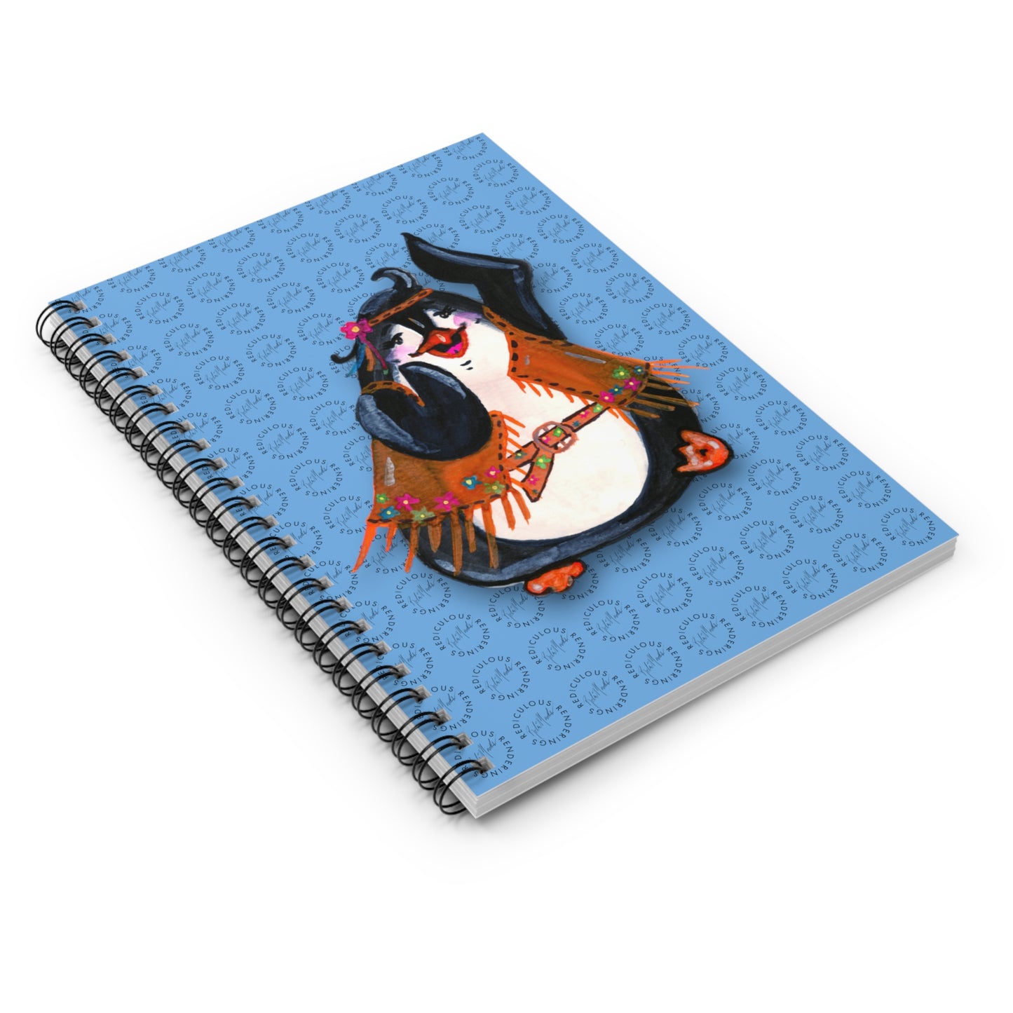 Penguin Ruled Line Notebook 118 Pages, Printed Cover