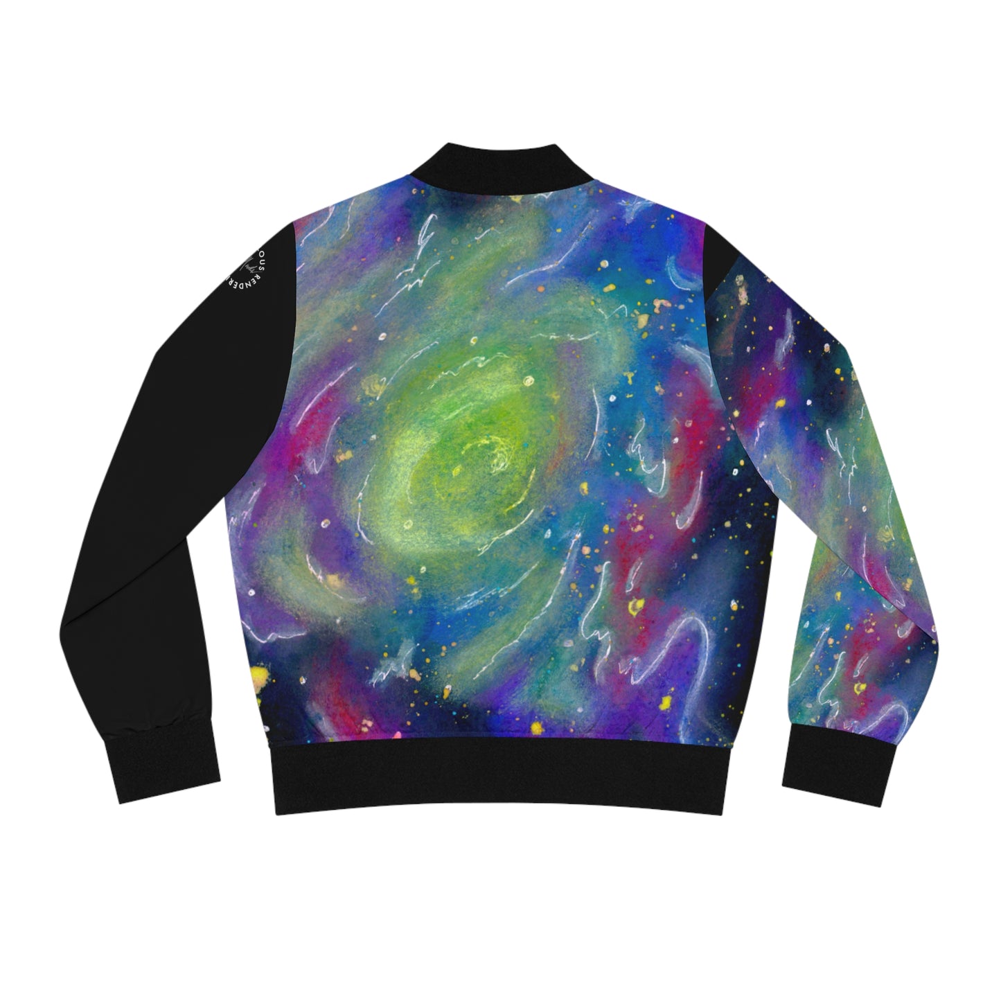 Rainbow Vortex Galaxy Women's Bomber Jacket (AOP)