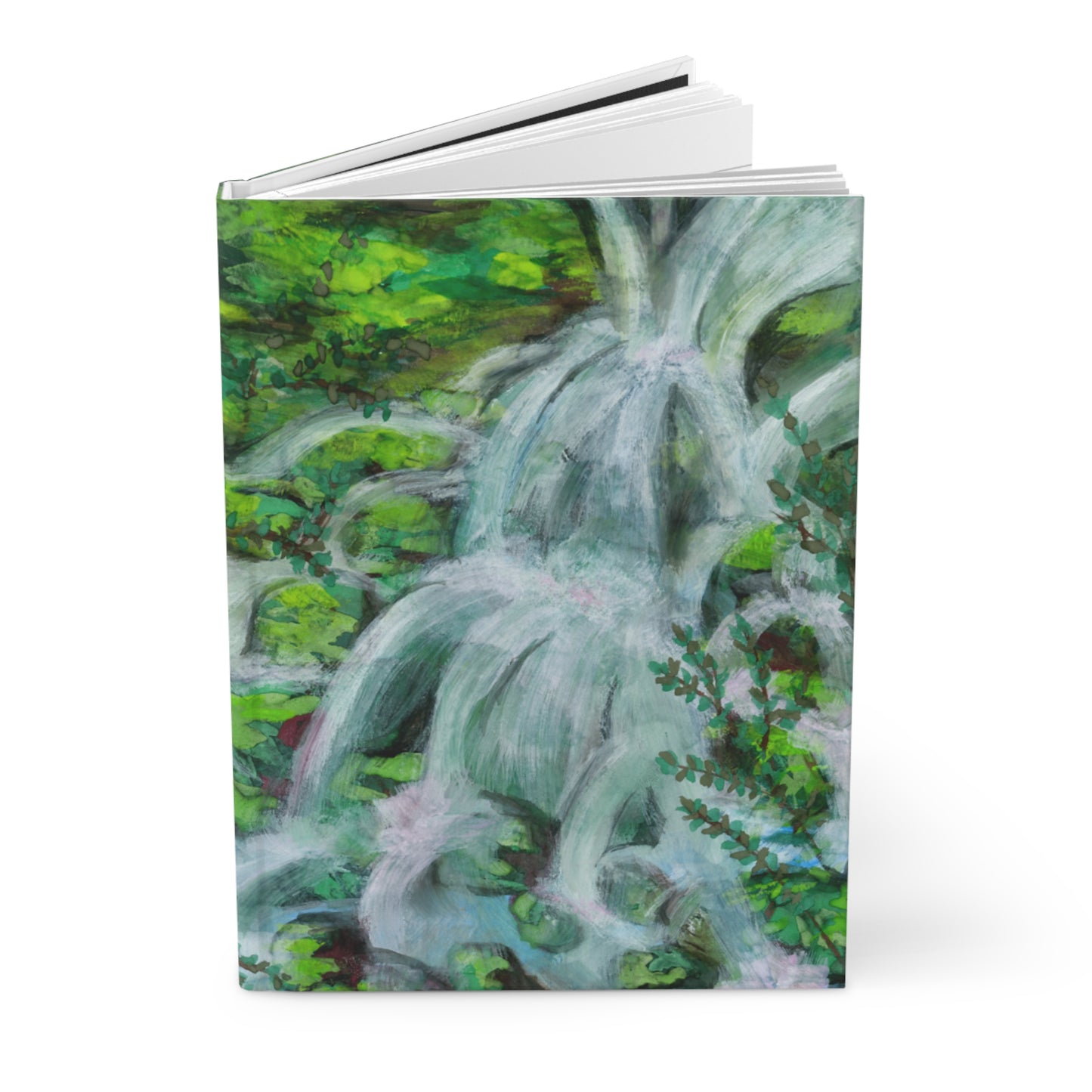 Waterfall Hardcover Journal Matte 150 Pages, Printed Cover