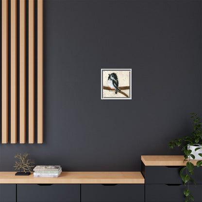 Black Finch Bird Framed Wall Art