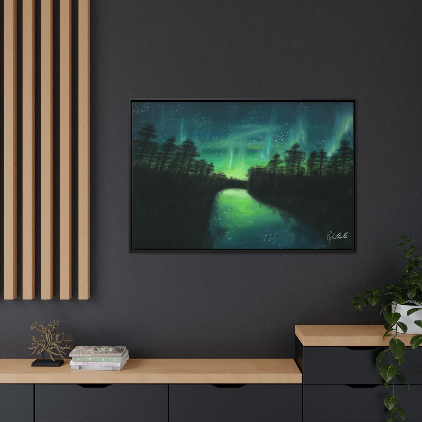 Northern Lights Framed Wall Art