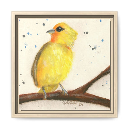 Yellow Canary Bird Framed Wall Art