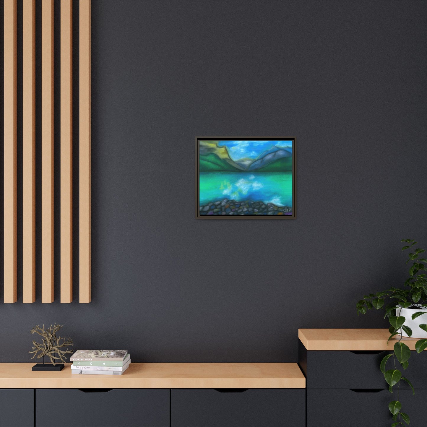 Mountain Lake Framed Wall Art