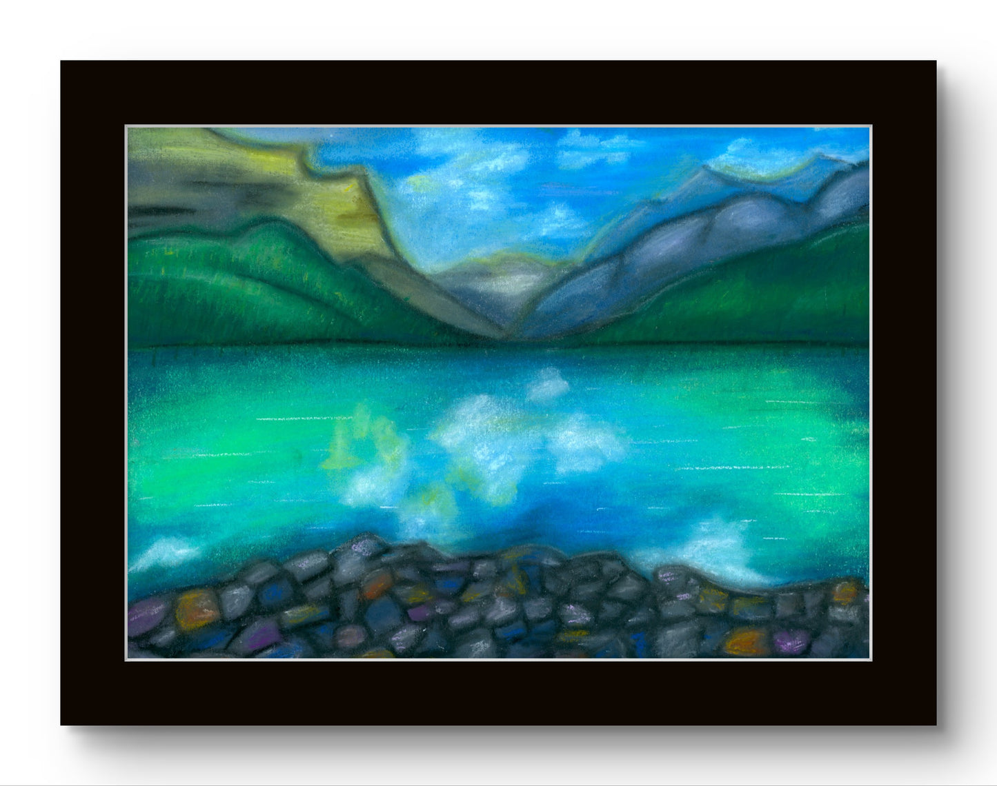 Mountain Lake in Summer 8x10 Museum Grade Fine Art Print