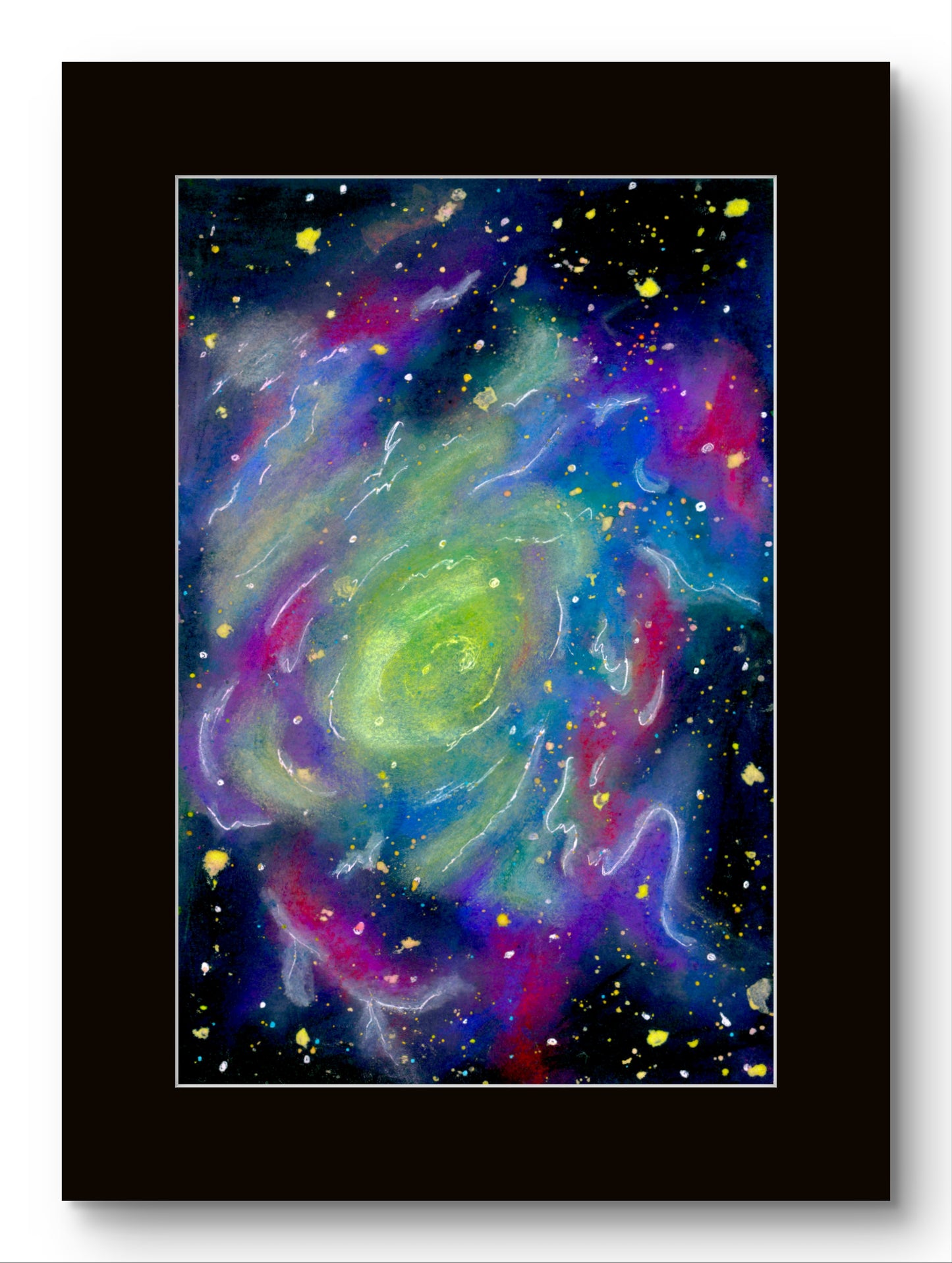 Purple and Green Vortex in Space - Galaxy 8x10 Museum Grade Fine Art Print