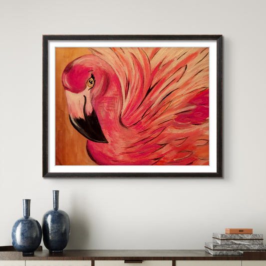 Fancy Flamingo 8x10 Museum Grade Fine Art Print