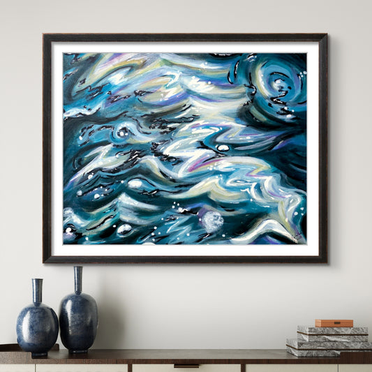 Abstract Flowing Water 8x10 Museum Grade Fine Art Print