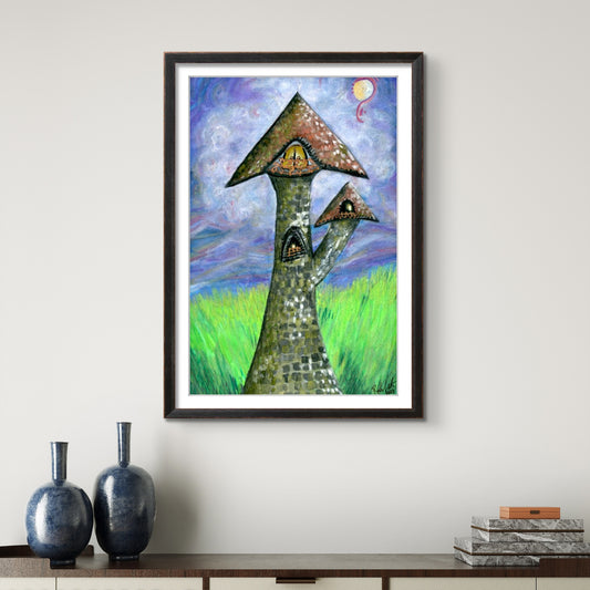 Magical Fantasy Castle Tower 8x10 Museum Grade Fine Art Print