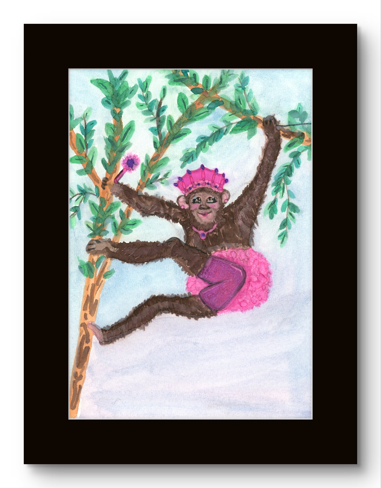 Princess Monkey in a Tree 8x10 Museum Grade Fine Art Print