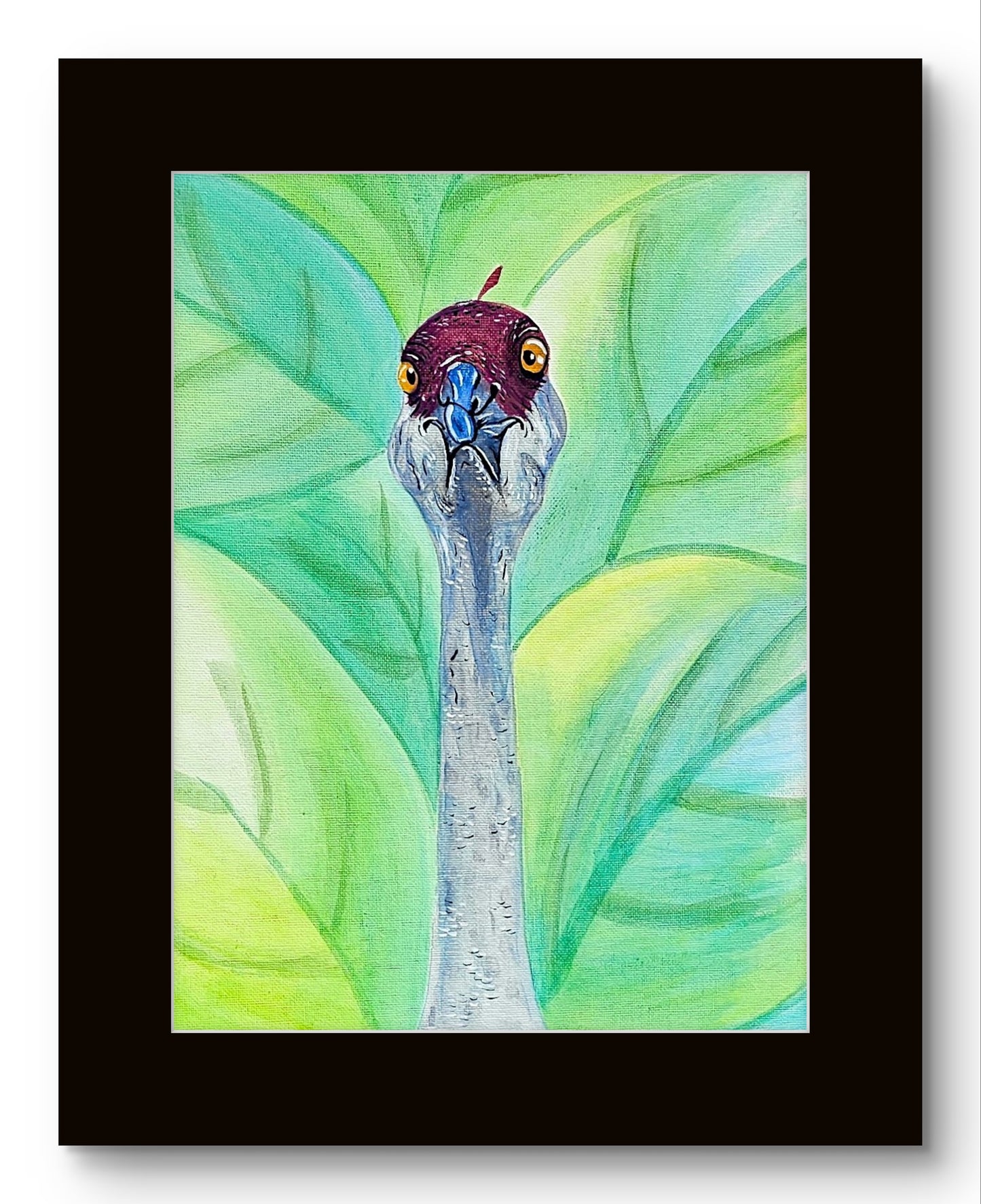 Grumpy Bird Watercolor 8x10 Museum Grade Fine Art Print