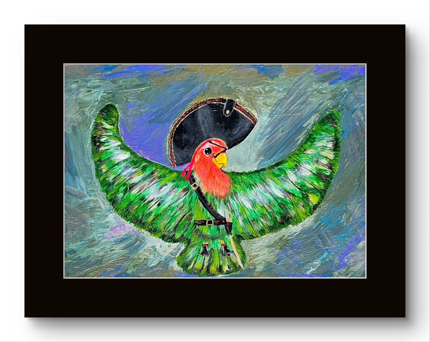 Pirate Parrot 8x10 Museum Grade Fine Art Print